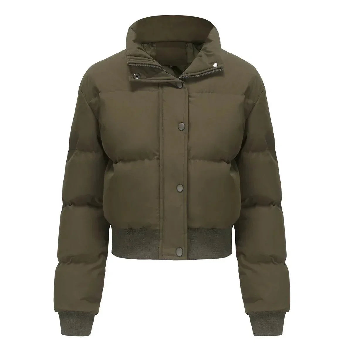 Shop Women’s Short High Collar Warm Coat – Stylish Winter - ZA-Zola