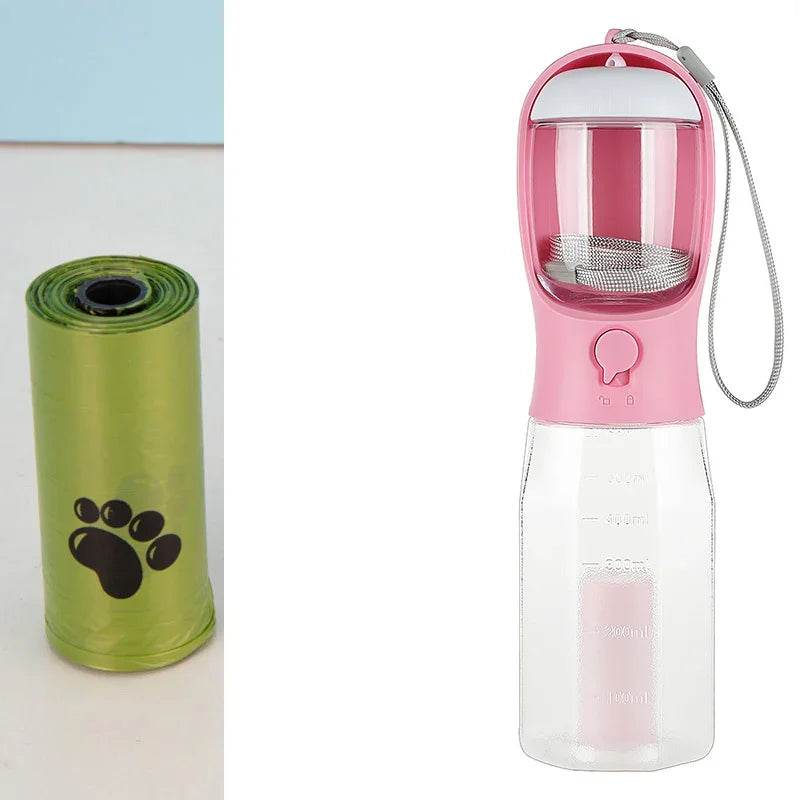 3-in-1 Dog Water Bottle with Feeder & Waste Bag - ZA-Zola
