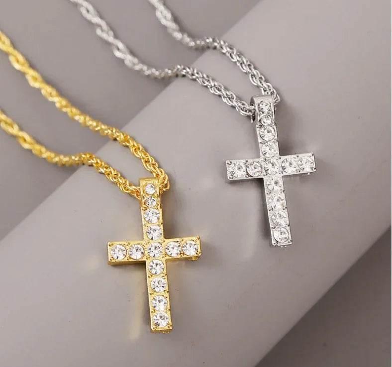 Punk Hip Hop Cross Pendant Necklace Unisex - ZA-Zola