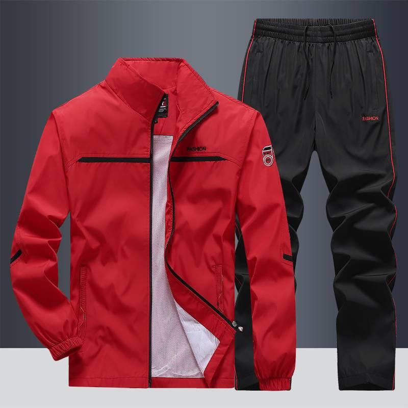 Men’s Casual Sportswear Set – Loose Lapel Top & Pants - ZA-Zola