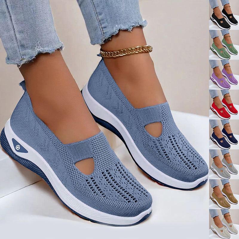 Women’s Mesh Flats Breathable Slip On Casual Comfort Shoes