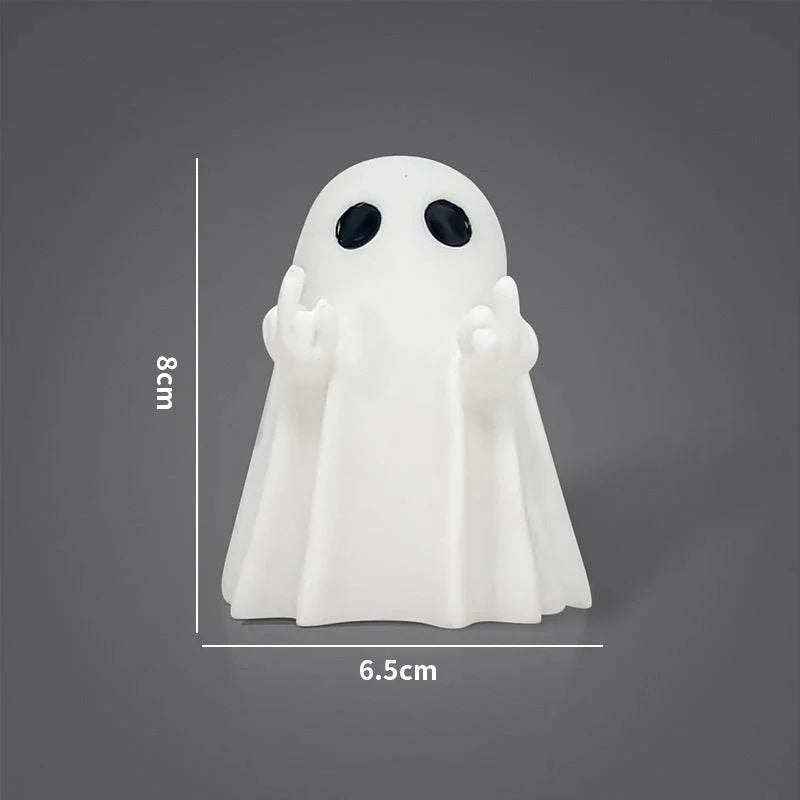 ZA-Zola Halloween Middle Finger Ghost Ornament - ZA-Zola