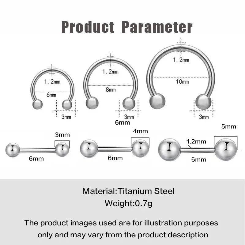 Titanium Steel Double-Sided Ball Stud Earrings – Modern Jewelry - ZA-Zola
