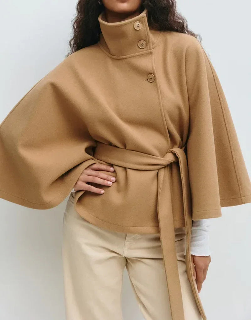 Batwing Sleeve Trench Coat Women Winter Style - ZA-Zola