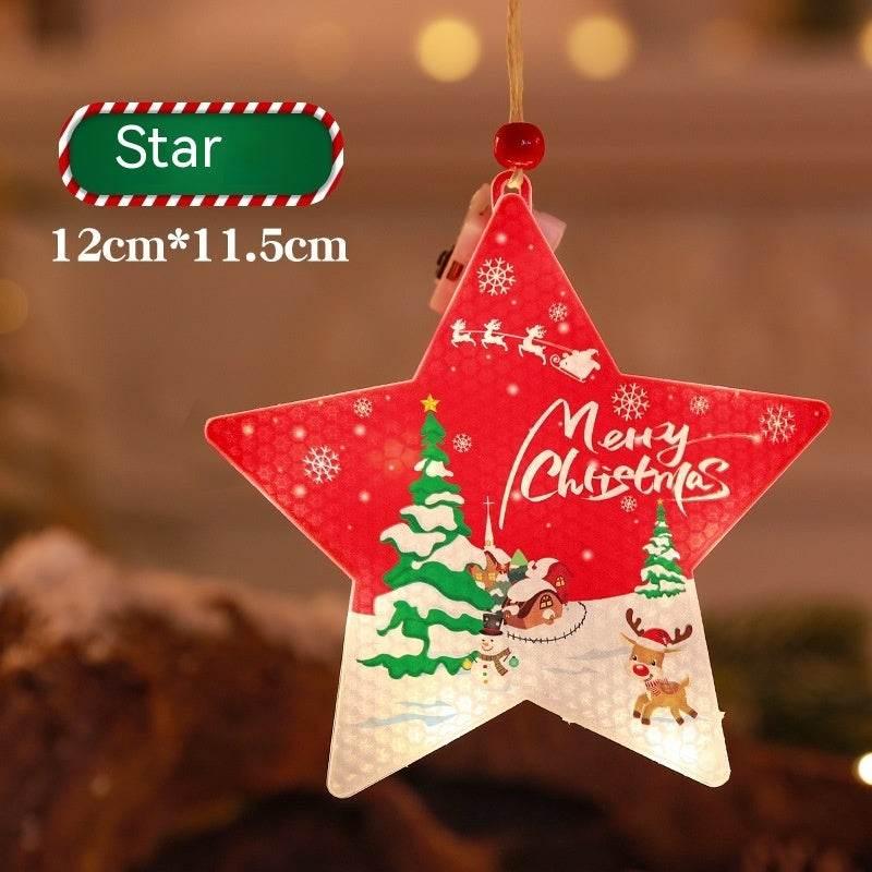 Bar Atmosphere Christmas Interior Decorations Colored Lights - ZA-Zola