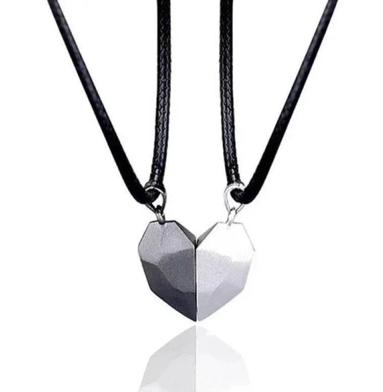 Magnetic Heart Pendant Necklace for Couples - ZA-Zola
