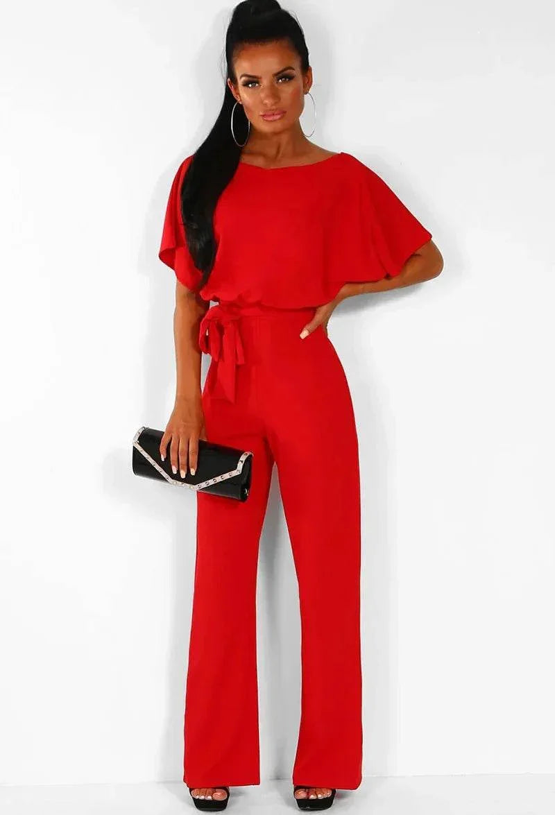7-Color Lace-Up Button Jumpsuit for Women - ZA-Zola
