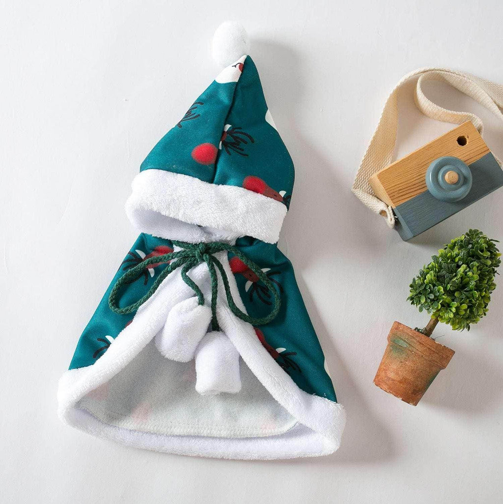 Festive Pet Cloak - Red & Green | Perfect Holiday Outfit - ZA-Zola
