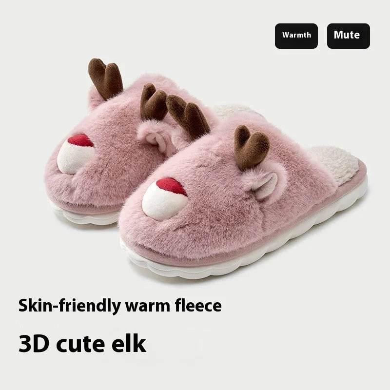 Cartoon Cotton Winter Slippers – Plush & Warm - ZA-Zola