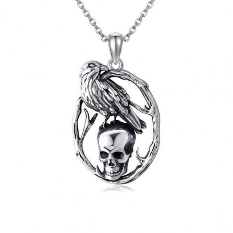 ZA-Zola Retro Halloween Skull Pendant Necklace - ZA-Zola