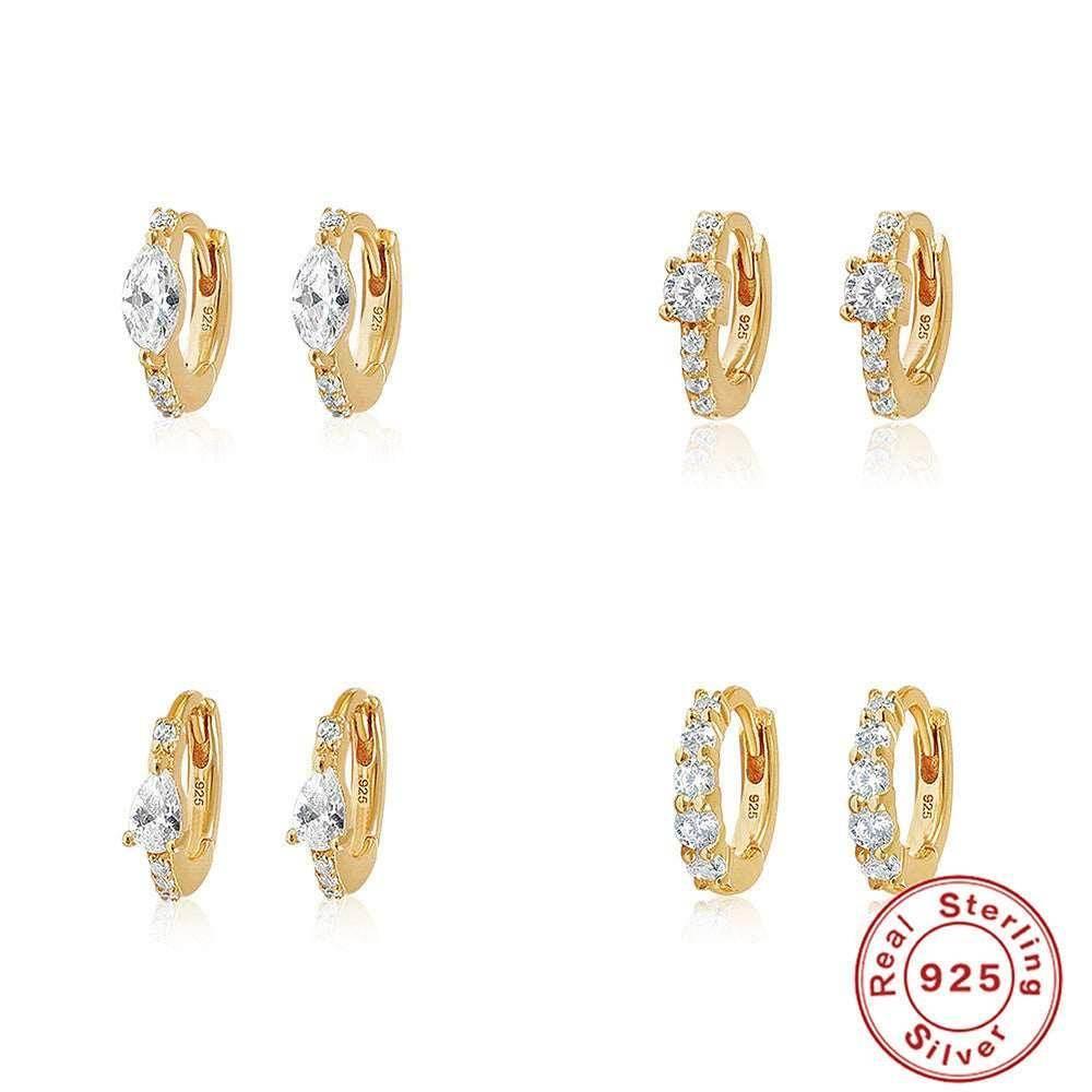 Women’s Sterling Silver Round Earrings - Shop Now! - ZA-Zola