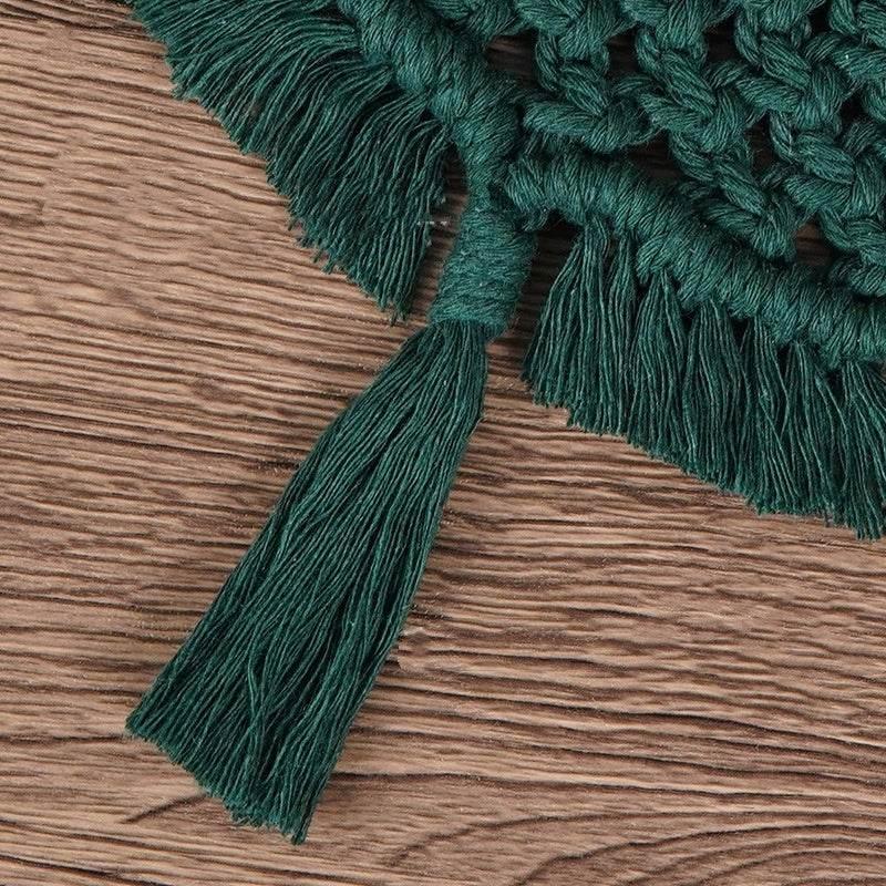 Handwoven Christmas Tree Decoration Pendant – Cotton String Ornament - ZA-Zola