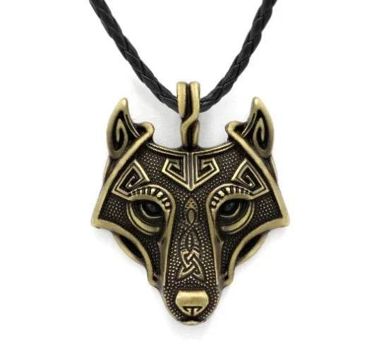 Norse Grey Wolf Head Pendant Necklace – Unisex - ZA-Zola