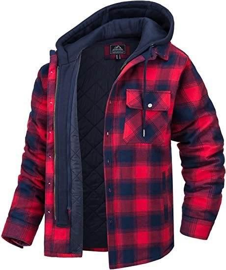 Fashion Casual Men's Plaid Hooded Coat | Winter Warm Outerwear - ZA-Zola