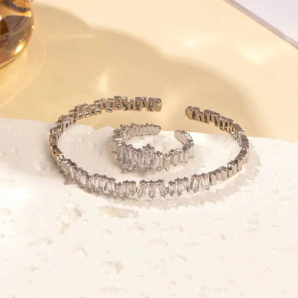 Zircon Bracelet & Ring Set – Chic Daily Jewelry - ZA-Zola