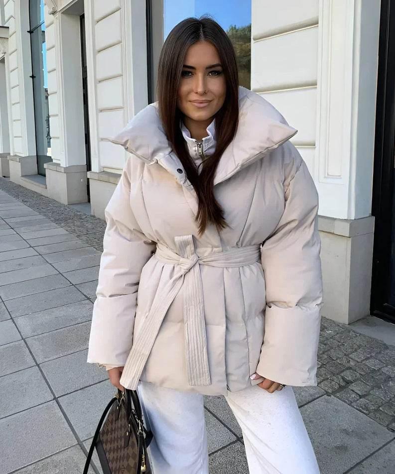 Warm and Loose Cotton Coat for Women | Solid Color Street Fashion - ZA-Zola