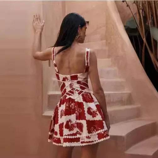 Floral Lace Sling Dress | Chic & Feminine Summer Look - ZA-Zola