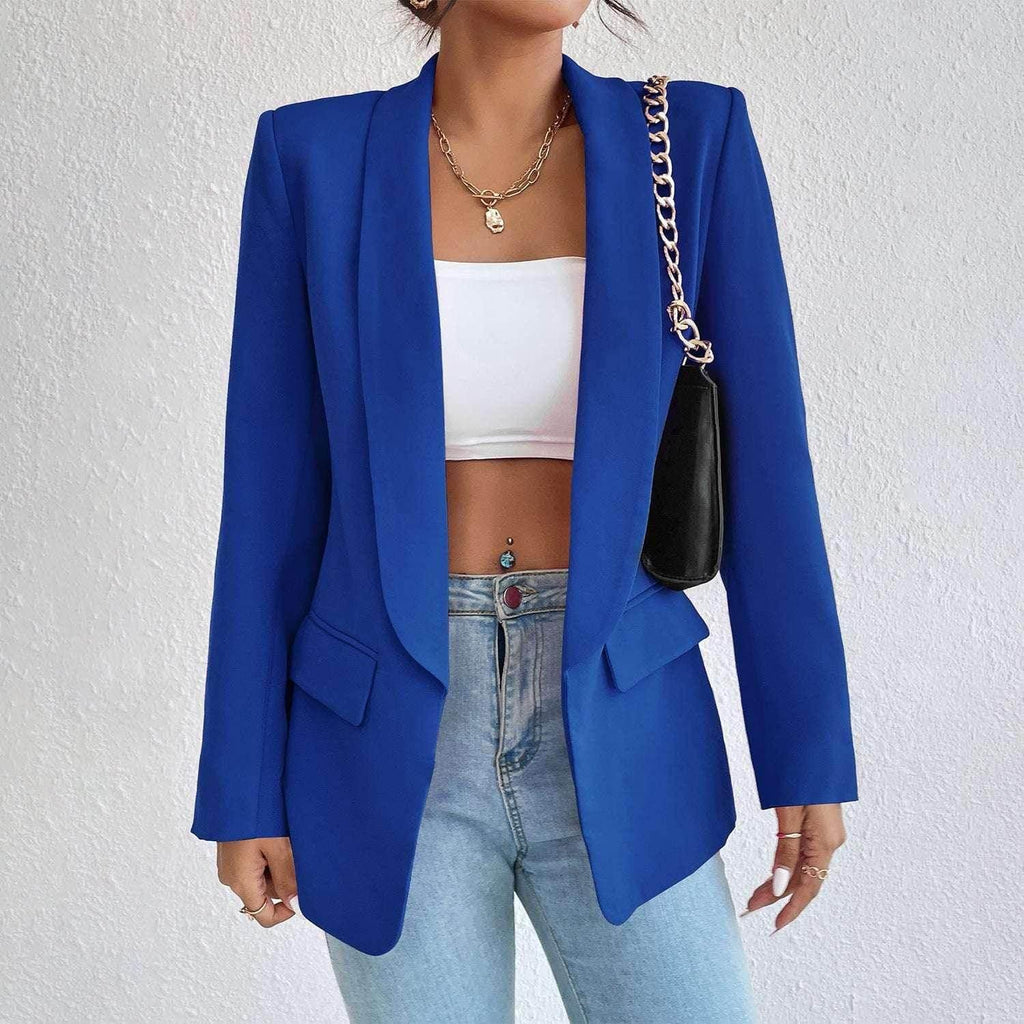 Women's Winter Rose Suit Lapel Jacket - ZA-Zola