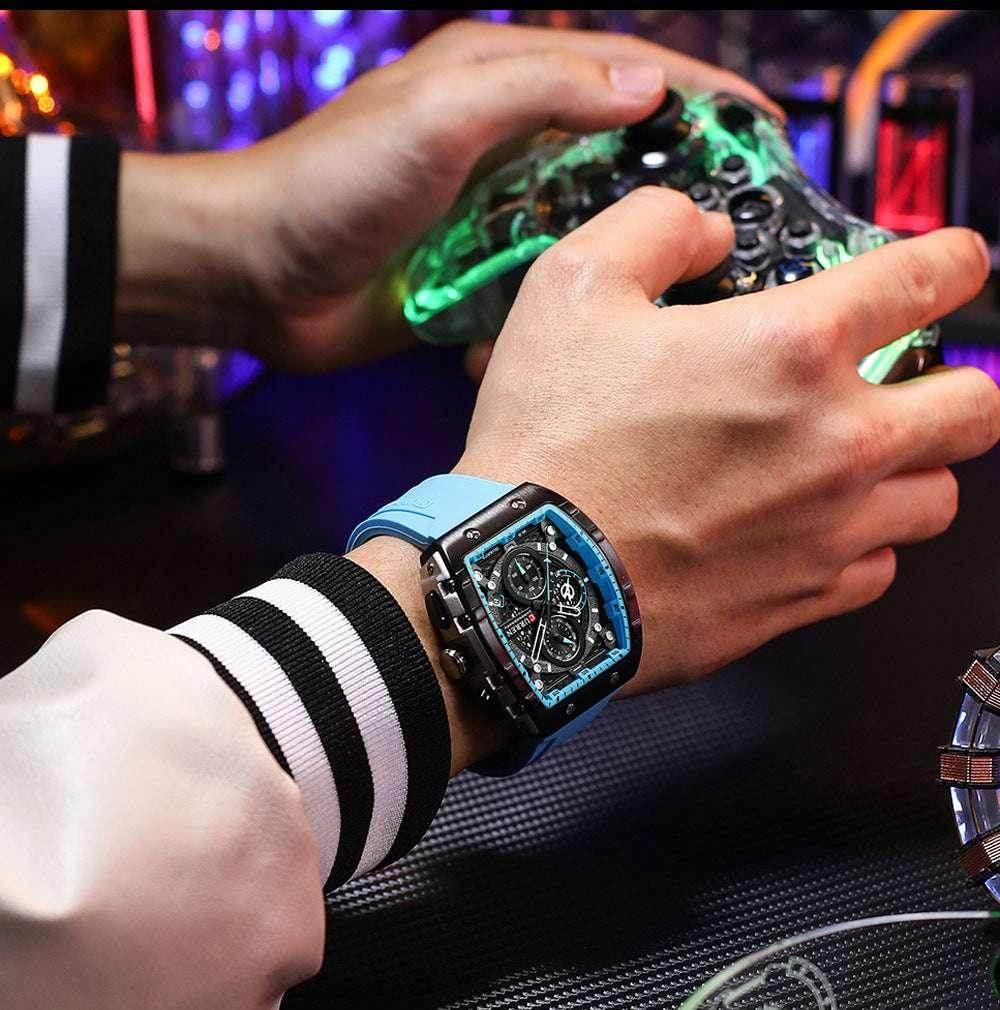Men's Six-Pin Quartz Sports Watch – Stylish & Durable - ZA-Zola