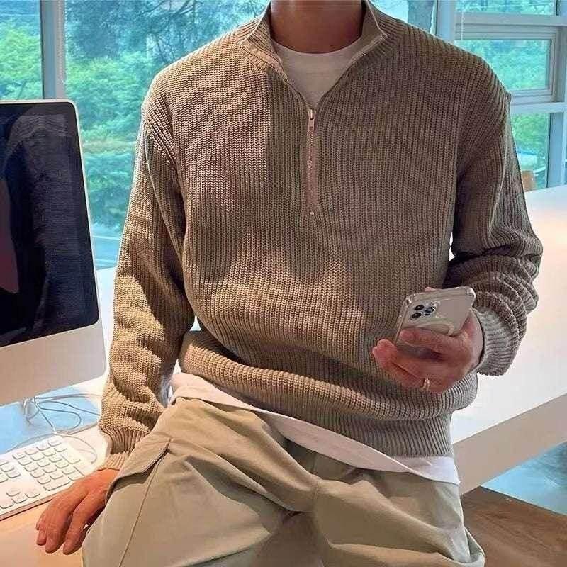 Men's Thickened Thermal Sweater - Slim Fit Style - ZA-Zola