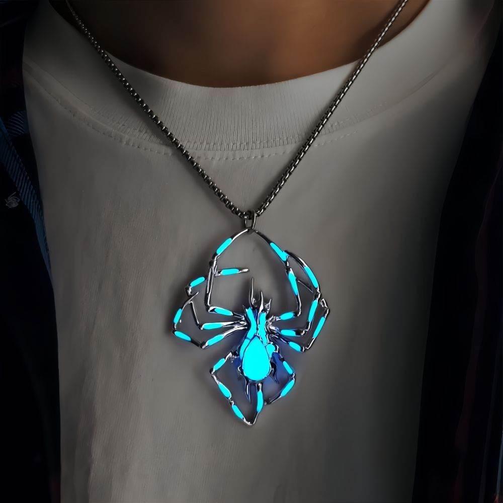 ZA-Zola Halloween Glow Spider Necklace - ZA-Zola