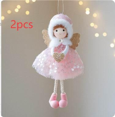 Christmas Angel Girl Pendant Winter Mesh Big Eyes Décor - ZA-Zola