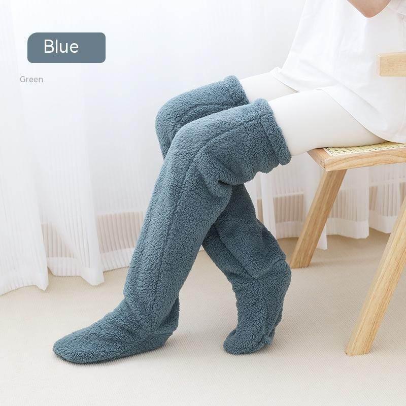 Comfort Over Knee High Fuzzy Socks – Warm Winter Stockings - ZA-Zola