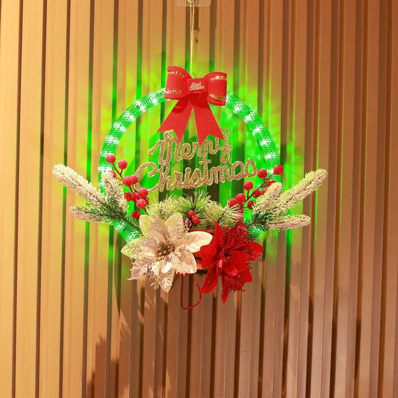 Christmas Luminous Garland Door Hanging Decoration 30CM - ZA-Zola