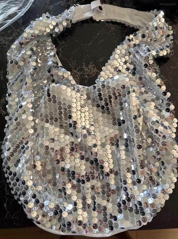 Sequin Halter Backless Vacation Party Top - ZA-Zola