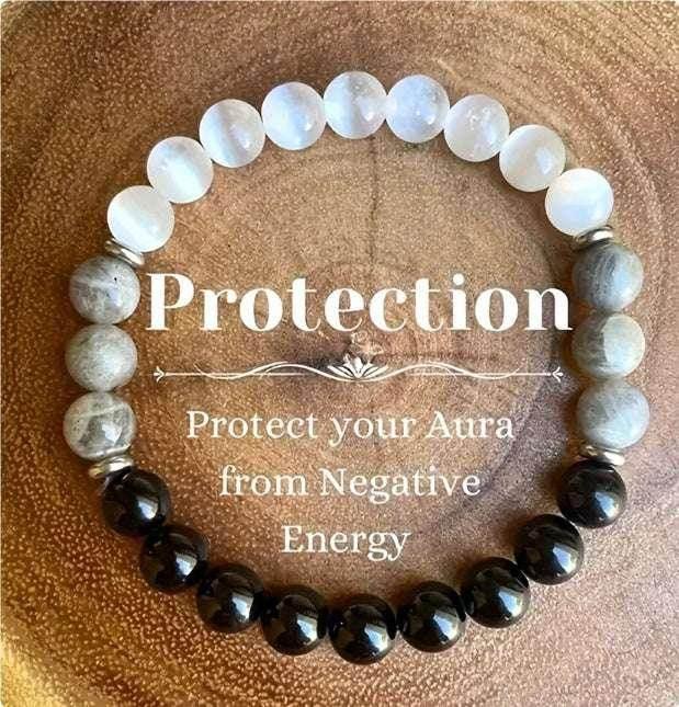 Natural Stone Crystal Bracelet – Unisex Travel Charm - ZA-Zola