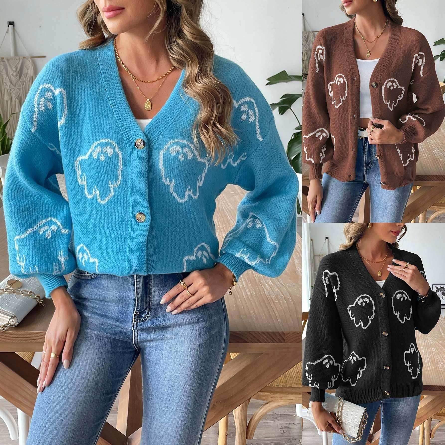 Halloween Sweater Coat | ZA-Zola Women’s Cardigan - ZA-Zola