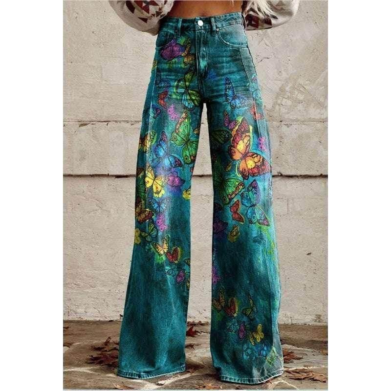 Printed Flared Pants – Street-Ready & Bold Vibe - ZA-Zola