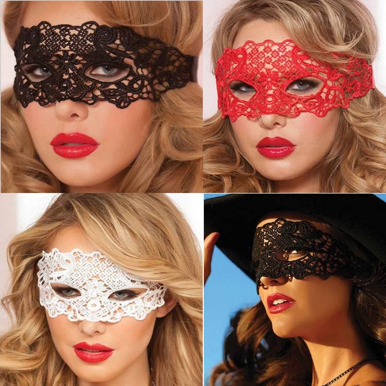 ZA-Zola Sexy Lace Half Face Eye Mask Halloween - ZA-Zola