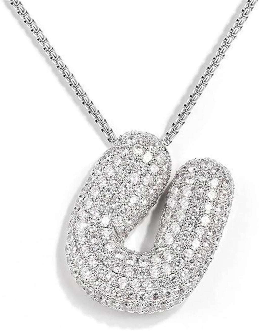 Zircon Balloon Letter Pendant Necklace for Women - ZA-Zola