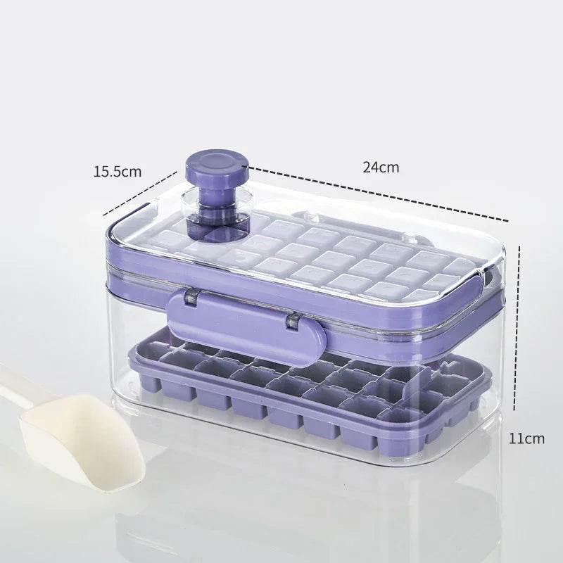 Silicone Press Ice Maker – Single & Double Layer Mold - ZA-Zola