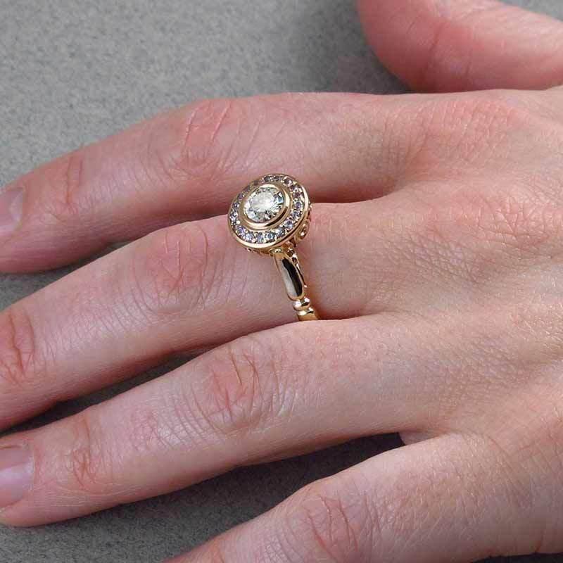 Gold Micro-Inlaid Fashion Ring Set for Women - ZA-Zola