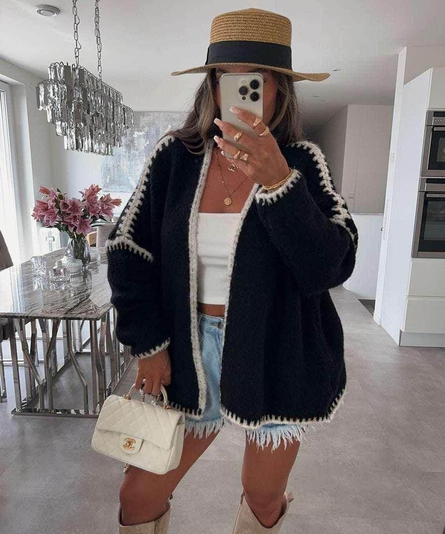 Cozy Chunky Knit Cardigan – Soft & Slouchy Vibes - ZA-Zola