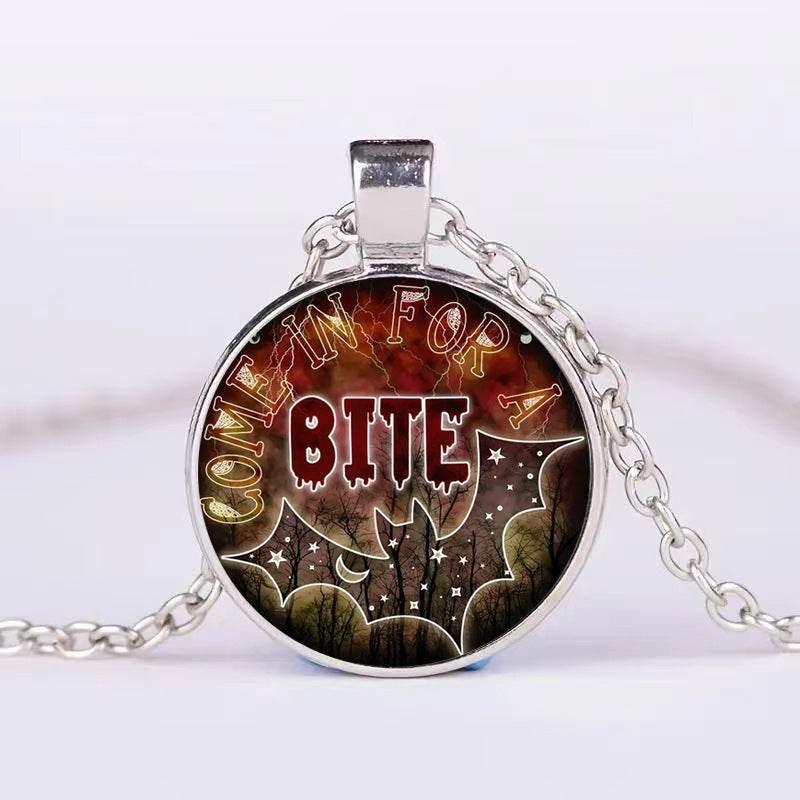 ZA-Zola Halloween Pumpkin Ghost Necklace - ZA-Zola