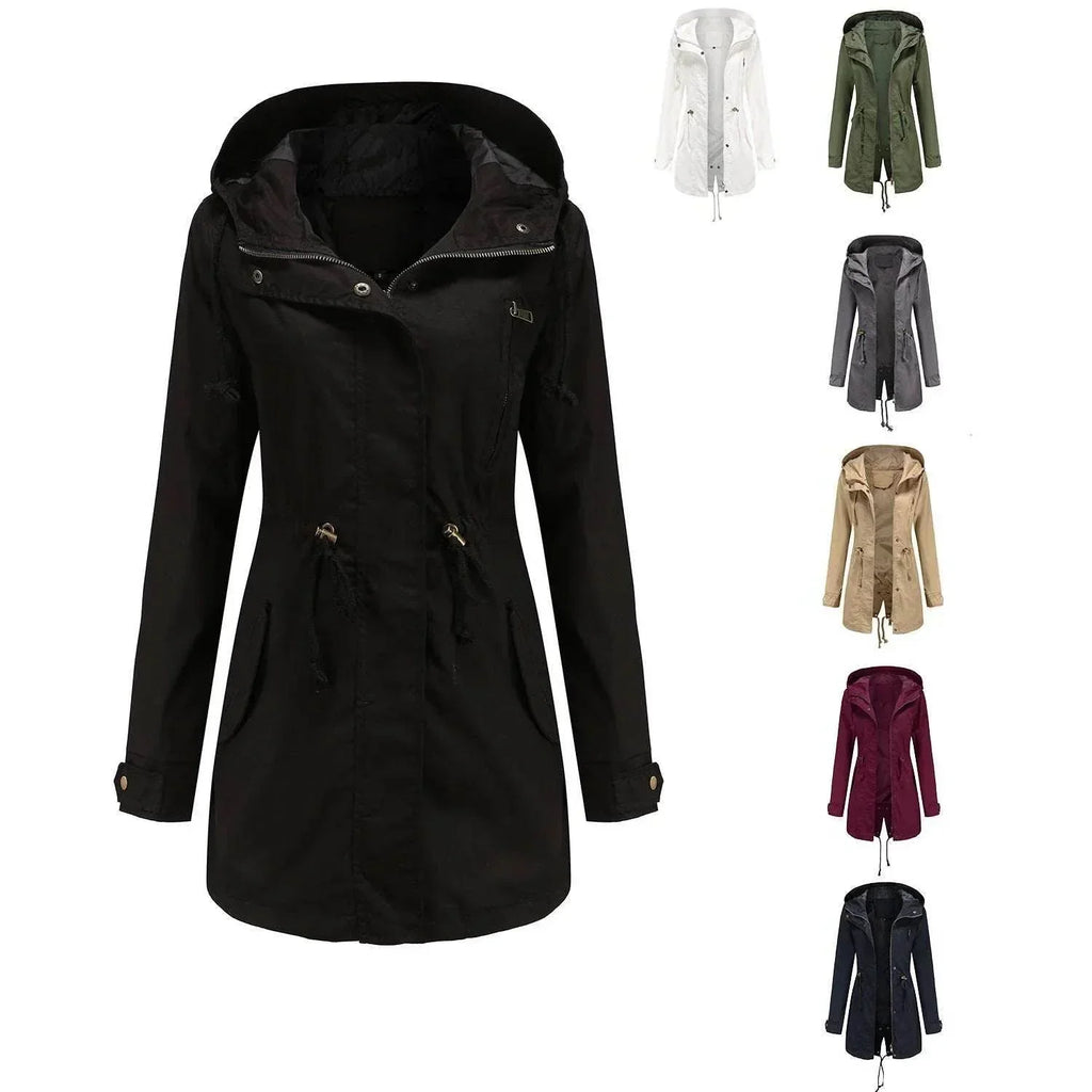 Women’s Cotton Anorak Mid-Length Spring Coat - ZA-Zola