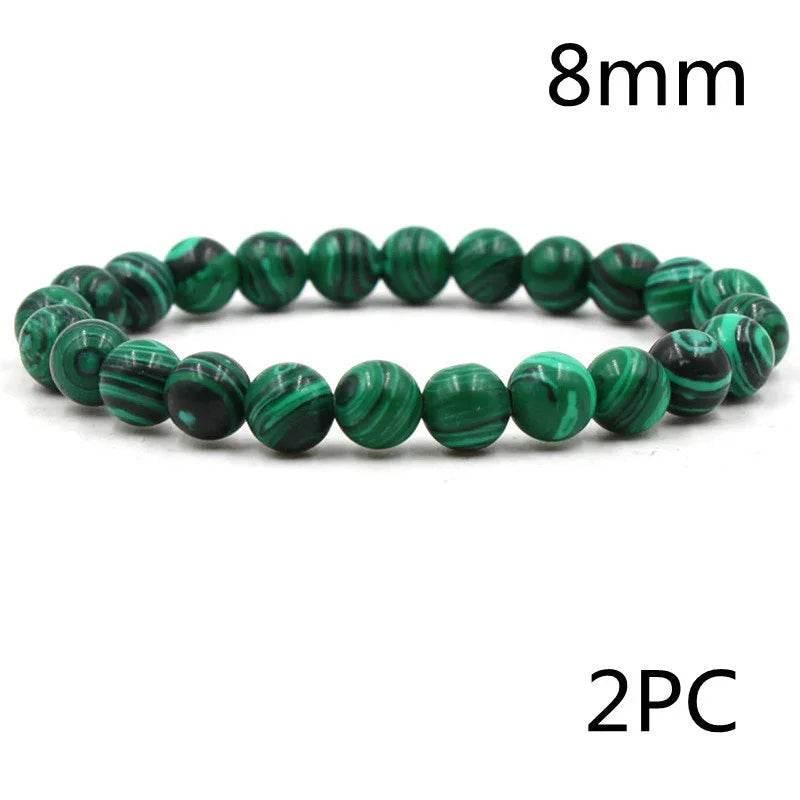 Classic Matte Malachite Bracelet for Men & Women - ZA-Zola
