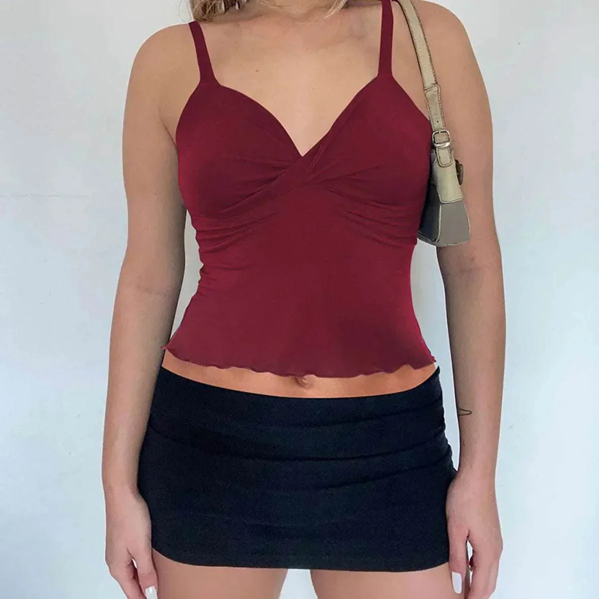 Bow Backless Camisole Tank – Slim Fit Crop Top - ZA-Zola