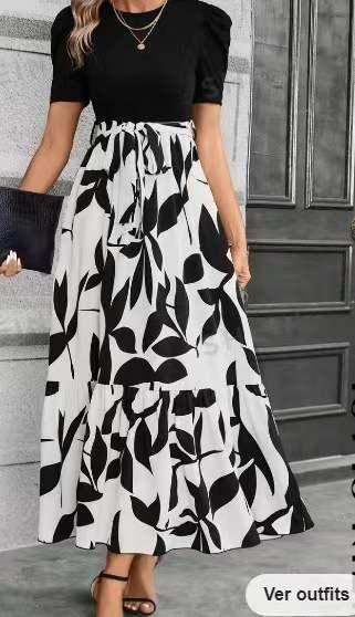 Elegant Floral A-Line Vacation Dress - ZA-Zola