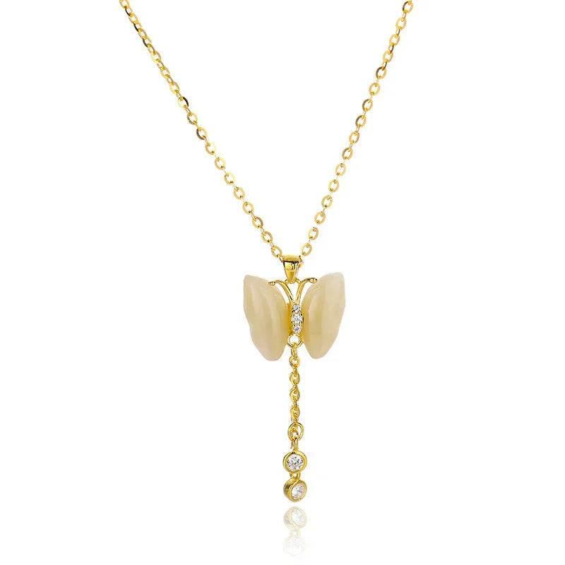 Shop Butterfly Tassel Necklace – S925 Sterling Silver - ZA-Zola