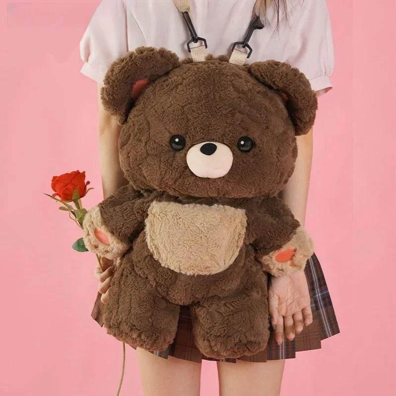 Cute Bear Plush Backpack | Soft & Stylish Bag - ZA-Zola