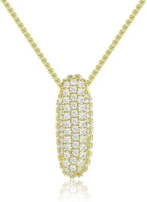 Zircon Balloon Letter Pendant Necklace for Women - ZA-Zola