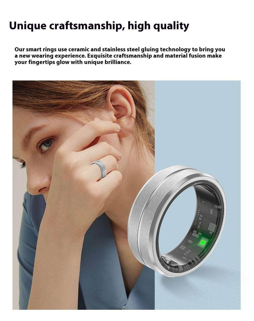 Smart Ring with Heart Rate & Sleep Monitor - ZA-Zola
