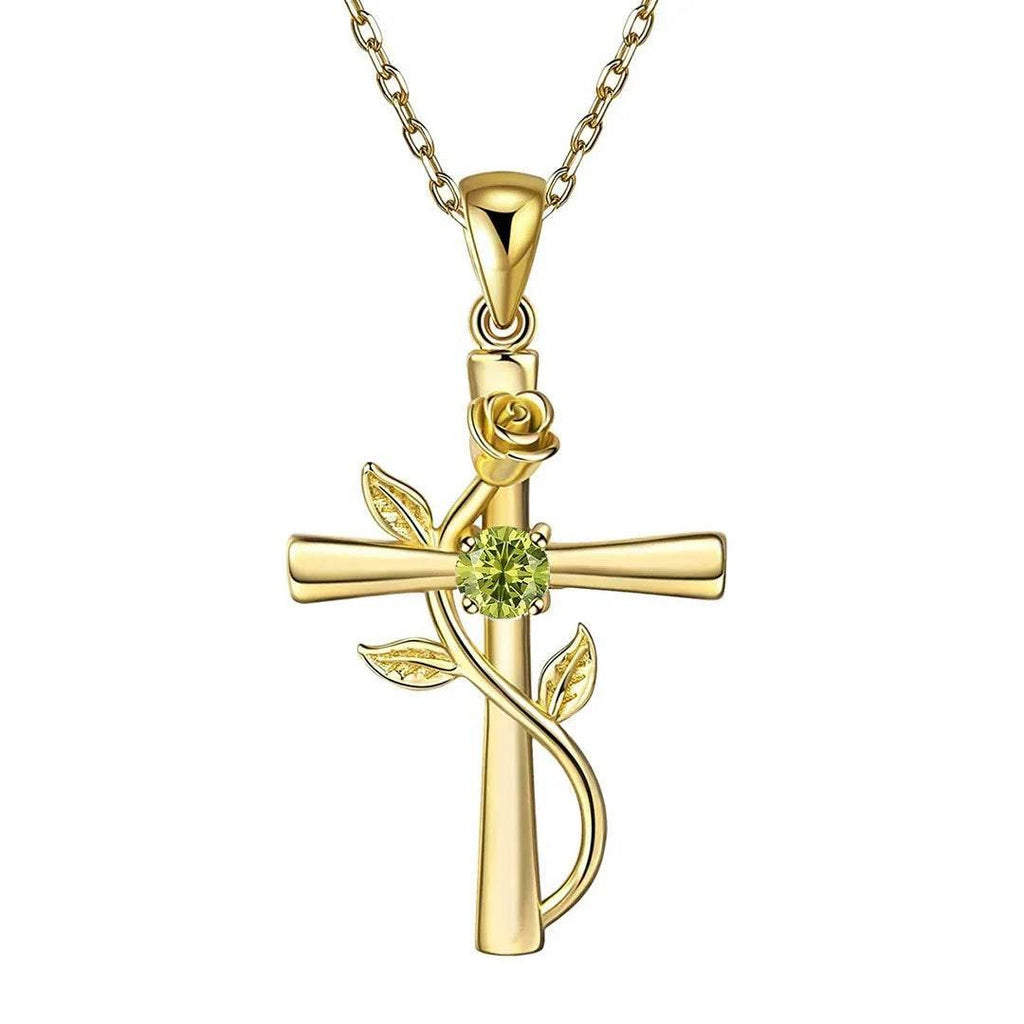 Shop Rose Cross Necklace – Perfect Gift Today! - ZA-Zola