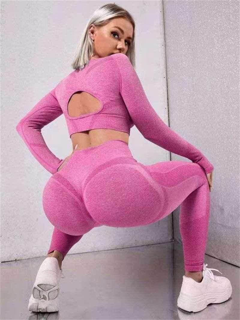 2PCS Sports Suit – Seamless, Stylish & Comfortable! - ZA-Zola