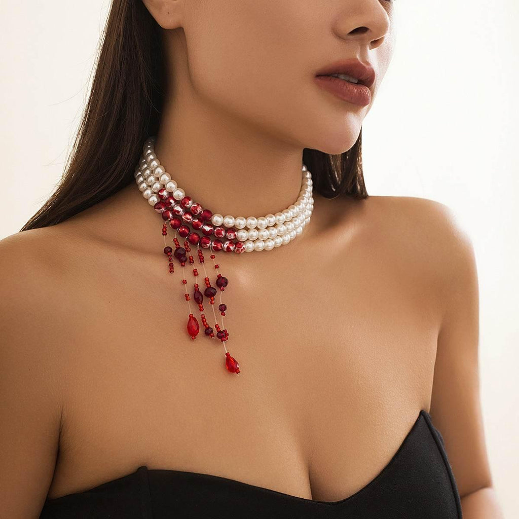 ZA-Zola Gothic Pearl Women’s Necklace - ZA-Zola