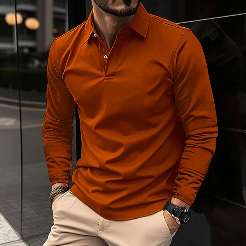 Men’s Long Sleeve Polo Casual Shirt | ZA-Zola
